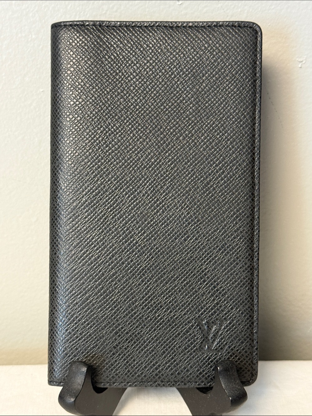 Louis Vuitton Taiga Agenda De Poche Pocket Notebook Cover Black LV